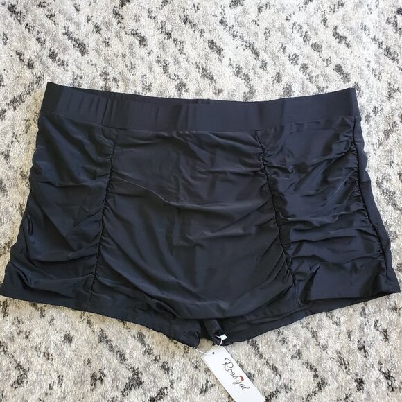 RoseGal 5XL Plus Size Ladies Swimsuit Bikini Bottom - Black *New with tags - Picture 1 of 2